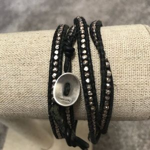 Chan Luu Black wrap bracelet